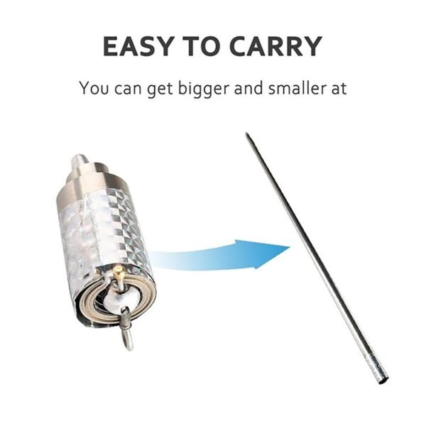 6139dc427ae3c2fad58f9f15-3-large_a6866080-47c9-45cd-8aec-e929567bd564.jpg Magic Toy Metal High Elasticity Steel Silver Appearing Cane Magic Toy Magic Steel