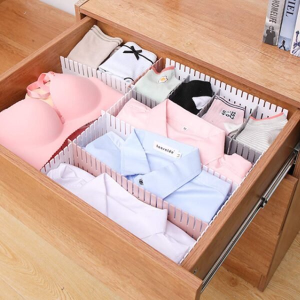 613IGheqOfL._SL1000.jpg Adjustable Drawer Organizer and Kitchen Board Divider 6 pcs set