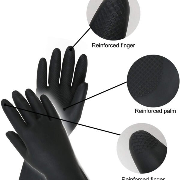 Multipurpose Natural Gum Rubber Reusable Cleaning Gloves