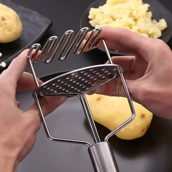 Stainless Steel Hand (Mash for Dal / Vegetable / Potato / Baby Food / pav bhaji)