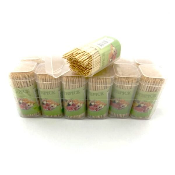 Wooden Toothpicks with Dispenser Box