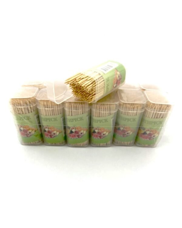 Wooden Toothpicks with Dispenser Box