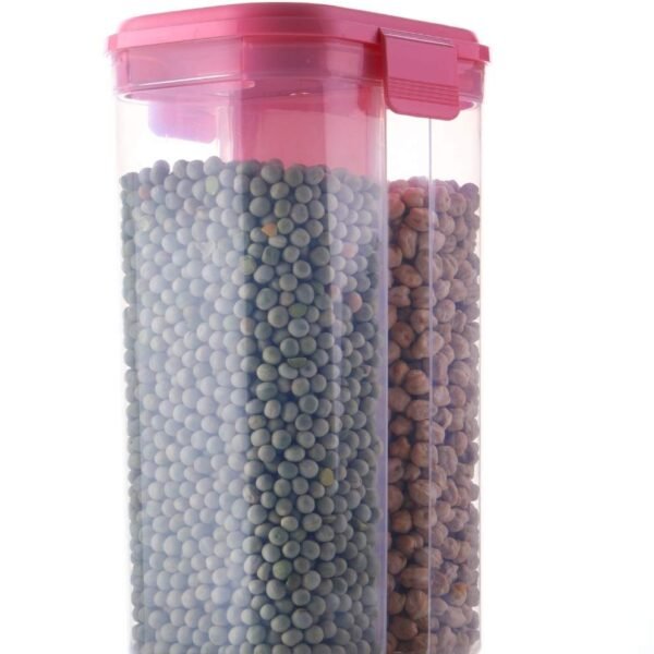 2L Airtight Food Grain Storage Container – 2 Sections