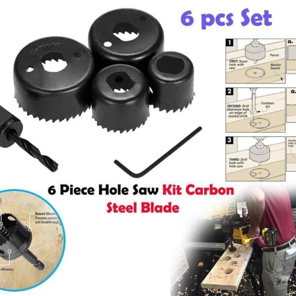 Hole Saw Set Drill Bit set 32mm ,38mm ,44mm ,54mm (6 pcs)