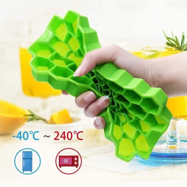 61DmwgVUeDL._SL1200.jpg Flexible Silicone Ice Cube Tray, 37 Small Cubes , Fridge Use