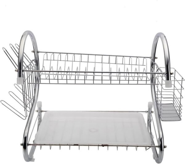 61DuK2XBW4L._AC_SL1000.jpg STAINLESS STEEL RECTANGLE DISH DRAINER RACK / BASKET WITH DRIP TRAY
