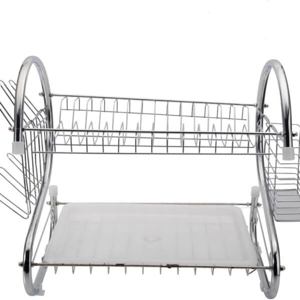 61DuK2XBW4L._AC_SL1000.jpg STAINLESS STEEL RECTANGLE DISH DRAINER RACK / BASKET WITH DRIP TRAY