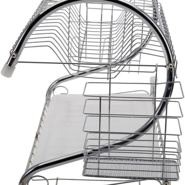 61FHbuv_KUL._AC_SL1000.jpg STAINLESS STEEL RECTANGLE DISH DRAINER RACK / BASKET WITH DRIP TRAY