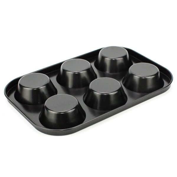 Non-Stick Reusable Cupcake Baking Slot Tray for 6 Muffin Cup