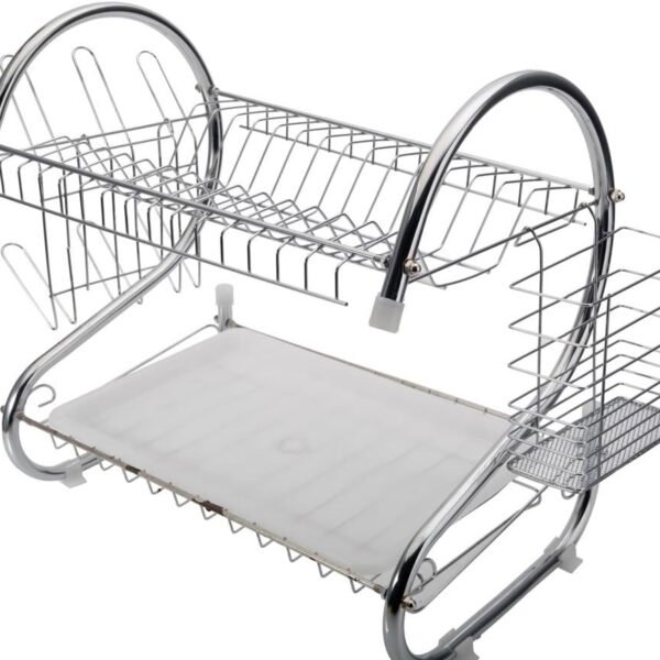 61MkD2gp2uL._AC_SL1000.jpg STAINLESS STEEL RECTANGLE DISH DRAINER RACK / BASKET WITH DRIP TRAY