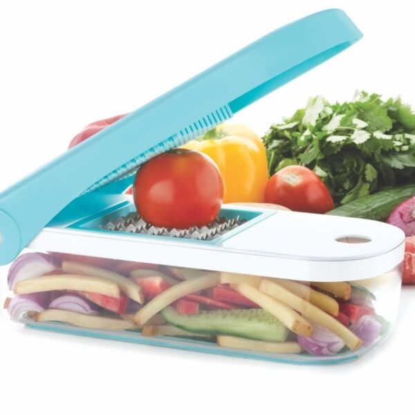 Ganesh 7 in 1 Plastic Vegetable Dicer, Blue