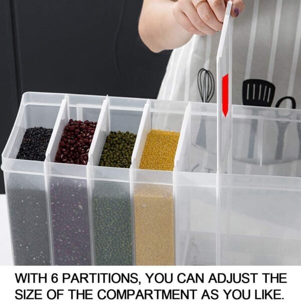 61YC6y4g7pL._AC_SL1122.jpg Wall-Mounted Cereals Dispenser Press Grain Storage Tank