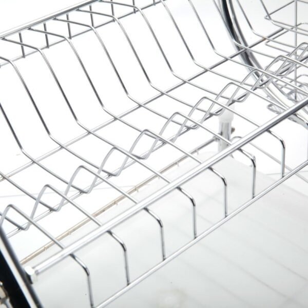 61_C4BYsVLL._AC_SL1000.jpg STAINLESS STEEL RECTANGLE DISH DRAINER RACK / BASKET WITH DRIP TRAY