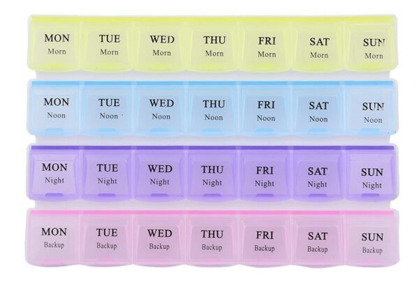 Weekly Pill Case 28-Slot Medicine Organizer