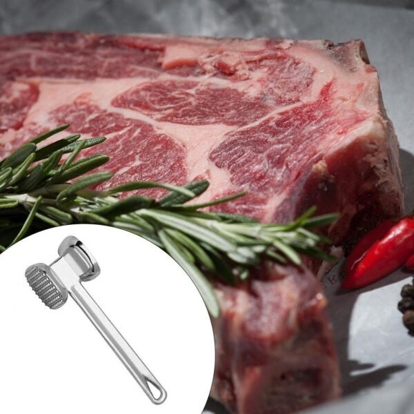 61cyVzTSVTL._SL1024_699e5d62-446d-48c2-93a0-43775a522362.jpg Double Sided Beef Steak Mallet (Aluminum): Meat Tenderizer Hammer
