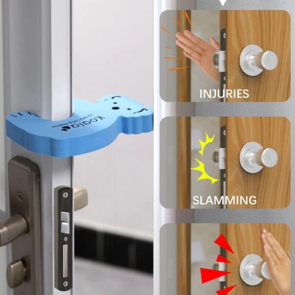 Animal Shape Door Stopper Lock Safety Guard (2pc Set)