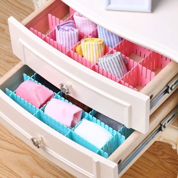 61jc3kpcIgL._SL1002.jpg Adjustable Drawer Organizer and Kitchen Board Divider 6 pcs set