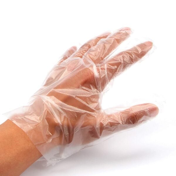 61kax1UJqrL._SL1500.jpg Plastic Transparent Disposable Clear Gloves (White) (100Pc)