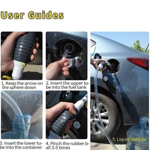 Portable Fuel Transfer Pump Kit for Petrol, Diesel & Liquids