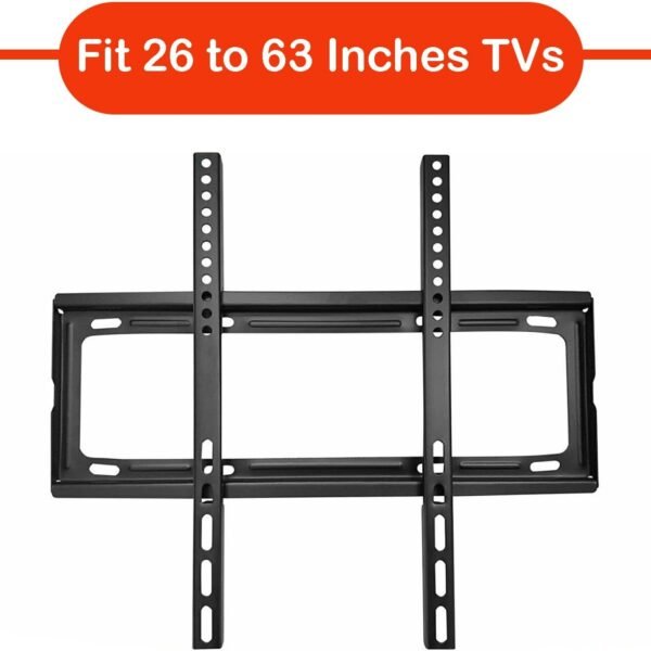Heavy-Duty TV Wall Bracket for 26–63 Inch LED/LCD TVs (46×20 cm)