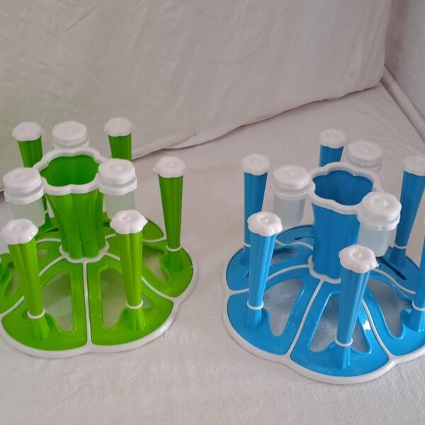 Miracle Plastic Glass Stand for Kitchen & Dining (6-Glass, Spices, Moq - 2 Pc)