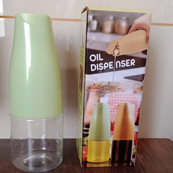 Oil Dispenser, 500ml Cooking Oil Dispensing Cruets with Automatic Open Lid, (500 ML)