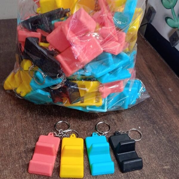 Plastic 2-in-1 Mobile Stand Keychain (1 Pc)