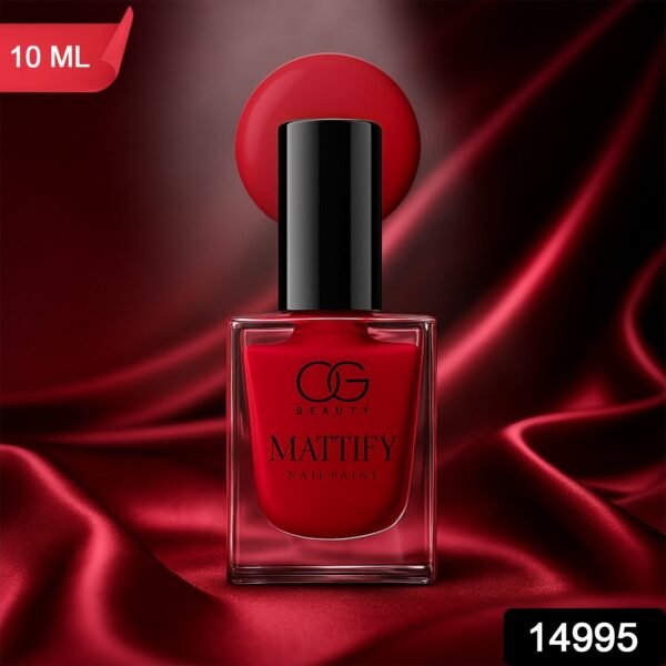 OG Beauty Red Carnival Mattify Nail Paint (10 ML / 1 Pc)