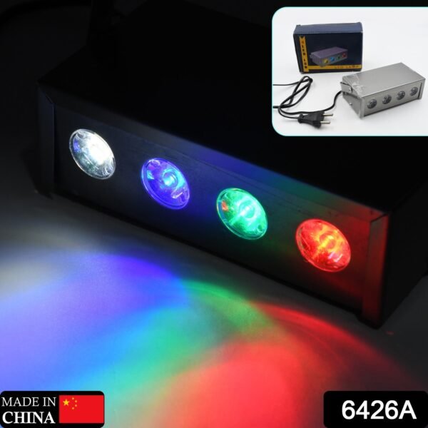 Mini Laser Projector – 4 LED RGBW Stage Light for Party & Special Effects