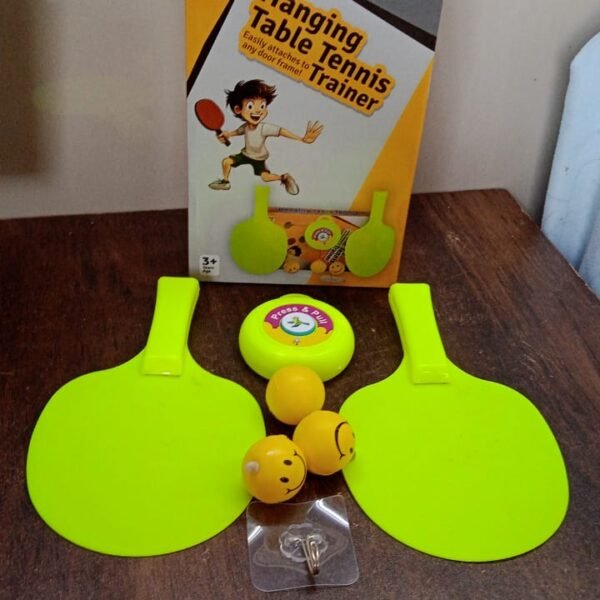 Portable Indoor Hanging Table Tennis with Three Ball, Table Tennis Self Training Set