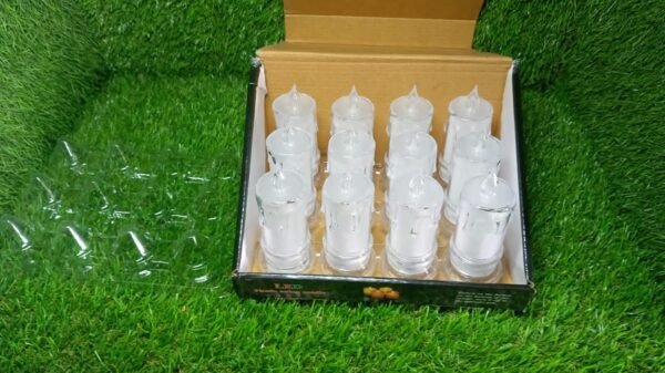 6559.jpg Big Flameless Melted Design Candles Set, Diwali (12 pcs)