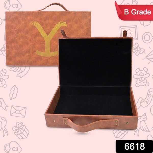 6618.jpg Multi Purpose Use Carrying Leather Case Briefcase (30×20 Cm / 1 Pc / B Grade)