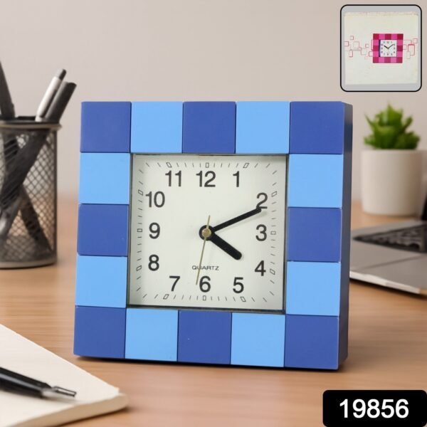 Square Quartz Table Clock - (1 Pc)