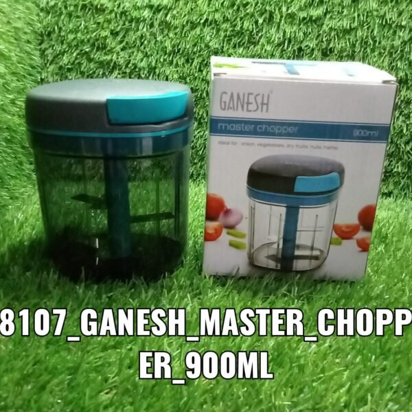 Ganesh Master Chopper with 5 Stainless Steel Blades, XL Large Jumbo Chopper (900 Ml)