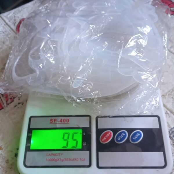 Silicone Stretch Lids, Microwave & Freezer Safe Food Covers (6 Pcs Set /95 Gm )