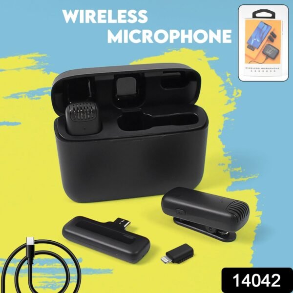 66b1daac-5645-4b96-b815-314e8dbcfce4.jpg Wireless Microphones, Collar Mic for All Smart Phone / Type-C (1 Set)