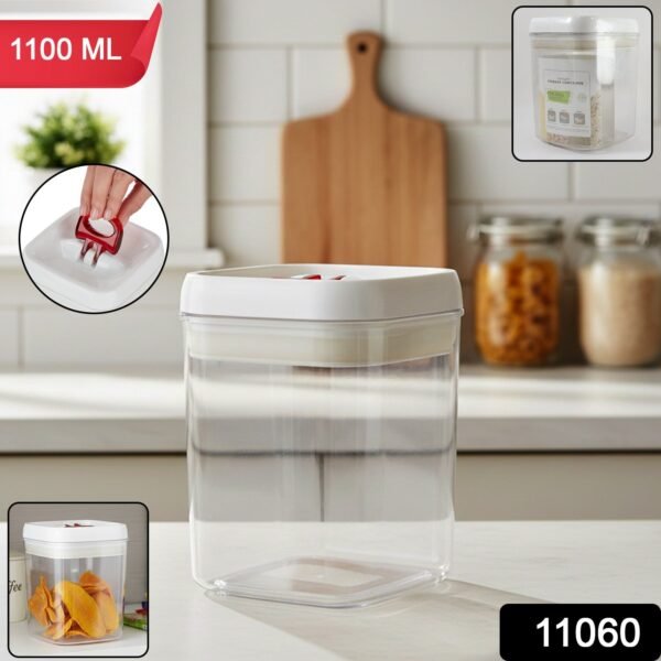Airtight Lock & Seal Transparent Kitchen Storage Container (1100 ML)