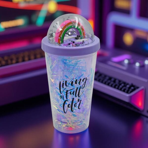 Sipper Bottle with Straw, LED Glow Light for Kids(Pack of 1)