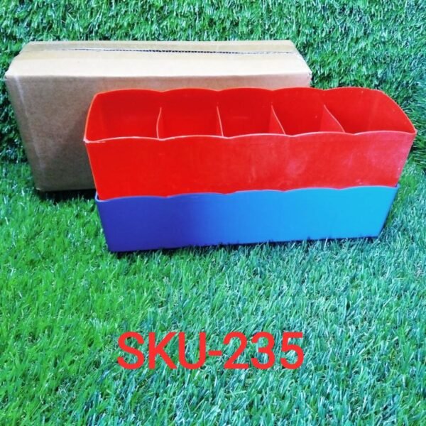 5 Compartments Socks / Handkerchief / Underwear Storage Box (pack of 2)