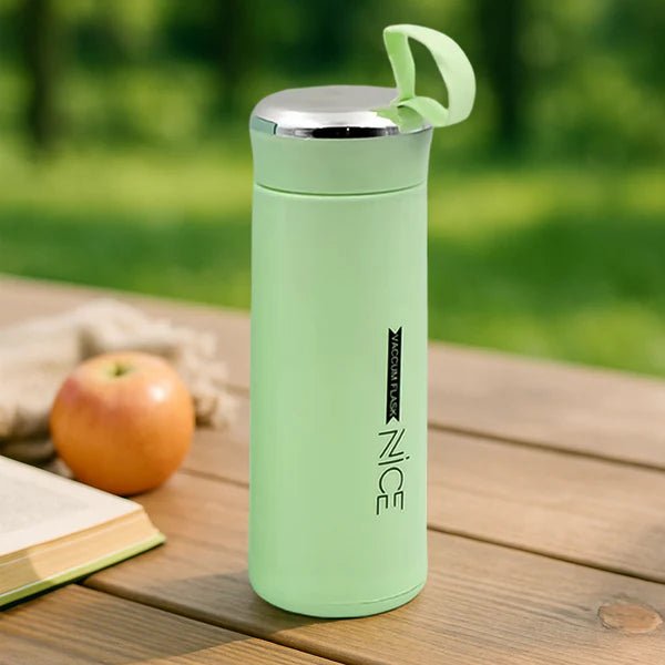 Water bottle 400ml leak proof, glass water bottle (1 pc / Light Green Color)