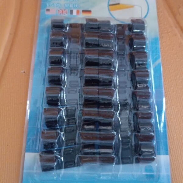 Plastic Wire Cord Cable Clips Organizer Holder (16 Pcs Set)