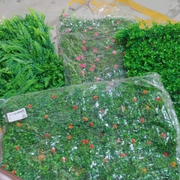 Square Grass Artificial Aquarium Fish Tank (60×40 Cm/Mix Design/1 Pc)