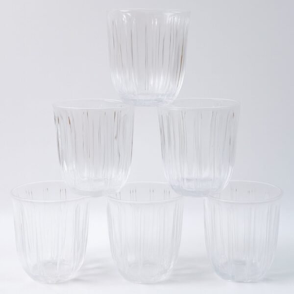 Premium Transparent Glass Tumbler Set, Tumbler (256ML / 6 Pc)