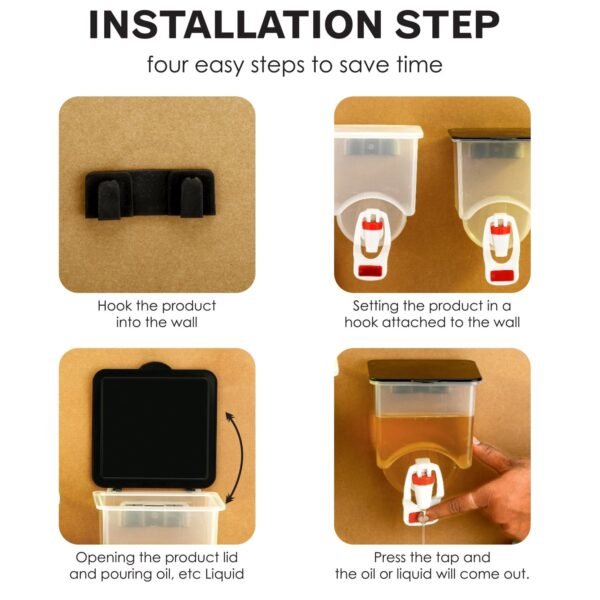 6_117098a5-fce2-4295-b548-242263866ce7.jpg Wall Mounted Oil Dispenser Bottle (1100ml Approx)