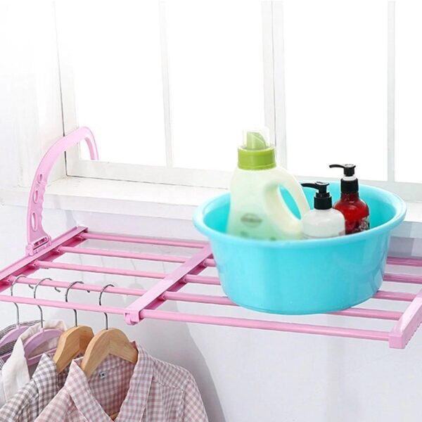 Multi-function Hanging Window Retractable Drying Shoe Rack