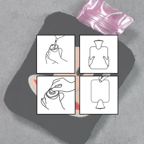 Mix design Fun Emoji Relief (1 Pc): Mini Hot Water Bag for Aches & Pains