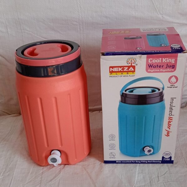 Insulated Water Jug with Tap (5700ml): Leakproof, Travel Cooler