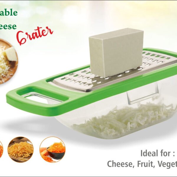 Cheese Grater / Slicer / Chopper With Stainless Steel Blades