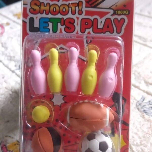 Mini Eraser Set for Kids (9 Pieces) - Fun Designs, Party Favors, School Prizes