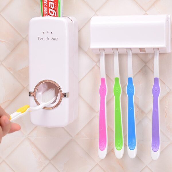 6_40d105e3-0722-4795-a921-ebc55c7c9ed7.jpg Toothpaste Dispenser & Tooth Brush Holder